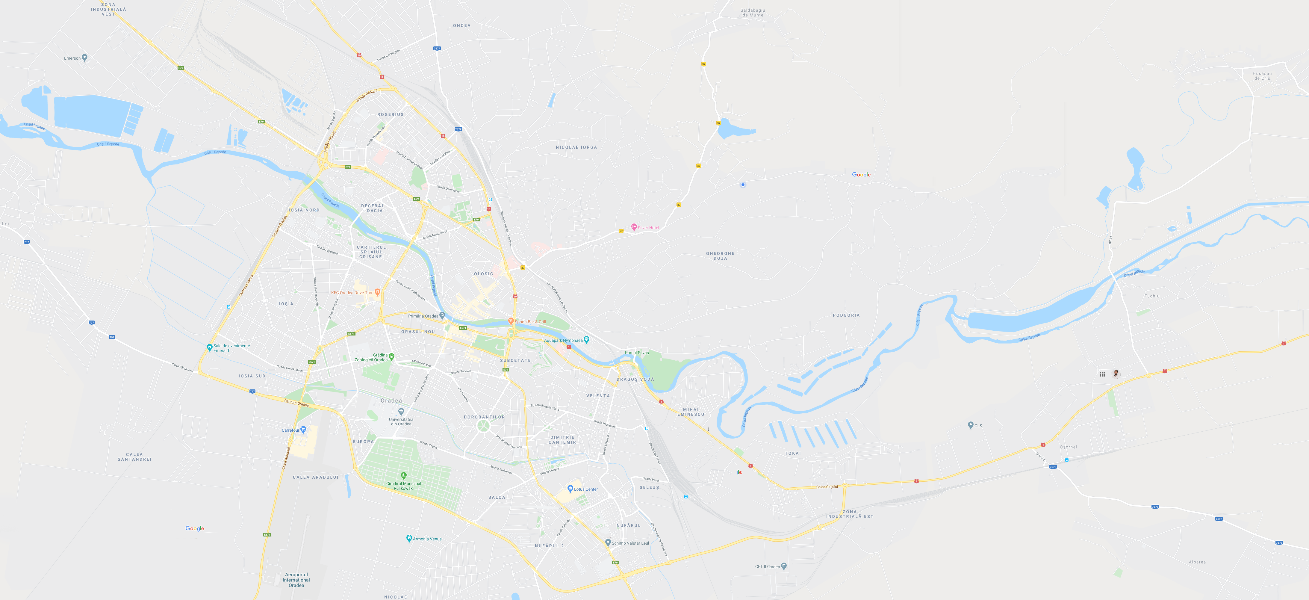 Harta Oradea